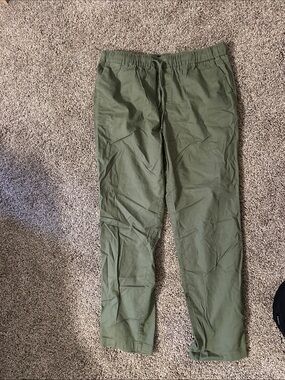 Wildfang Olive Green Drawstring Chinos